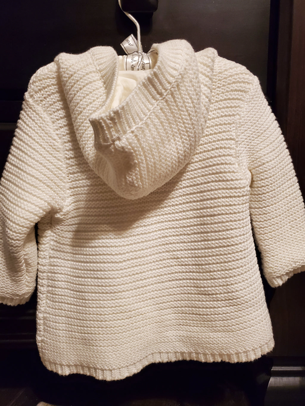Crocheted Button Down Sweater Coat