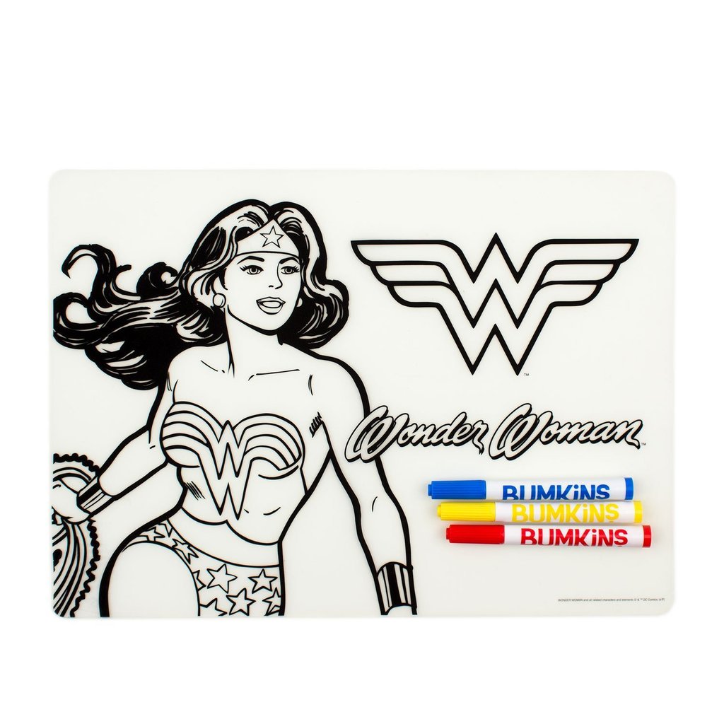 DC Comics Silicone Coloring Placemat - Wonder Woman