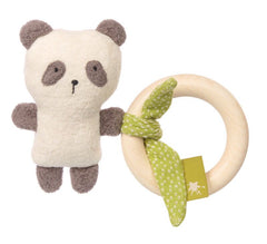 Organic Panda Bear Grasp Toy