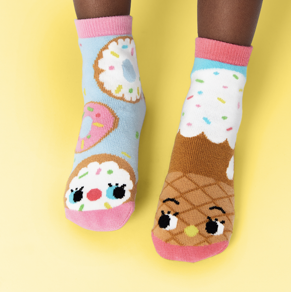 Pals Socks - Donut & Ice Cream | Kids Socks | Mismatched Fun Socks
