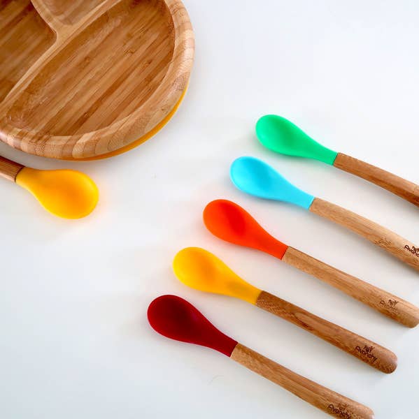 Bamboo & Silicone Infant Spoons
