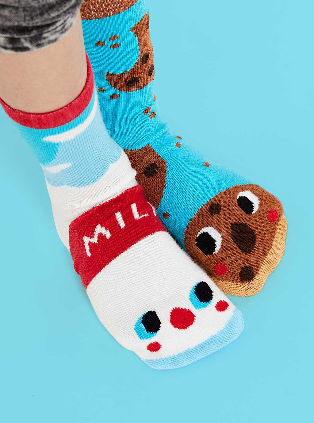 Pals Socks - Milk & Cookies | Kids Socks | Collectible Mismatched Socks