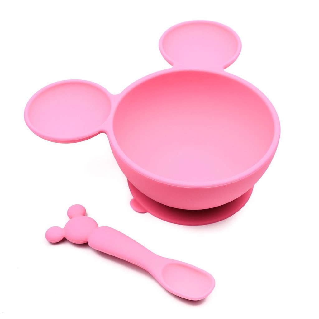 Disney Silicone Suction First Feeding Set - Minnie Mouse