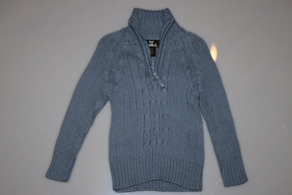Cable Thread Zippered Pullover Sweater - Kiwi'z Klozet