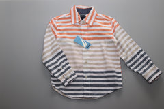 Striped Button Down Casual Shirt - Kiwi'z Klozet