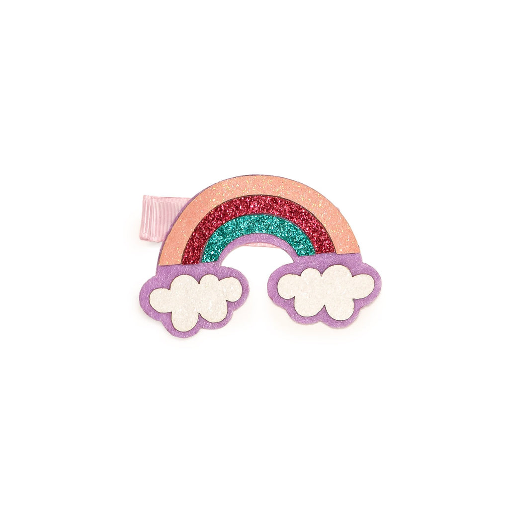Rainbow Glitter Clip
