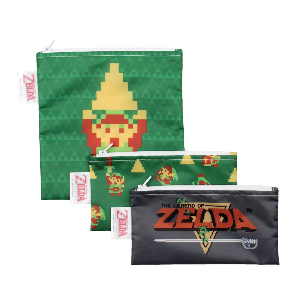 Reusable Snack Bag, 3 Pack: The Legend of Zelda