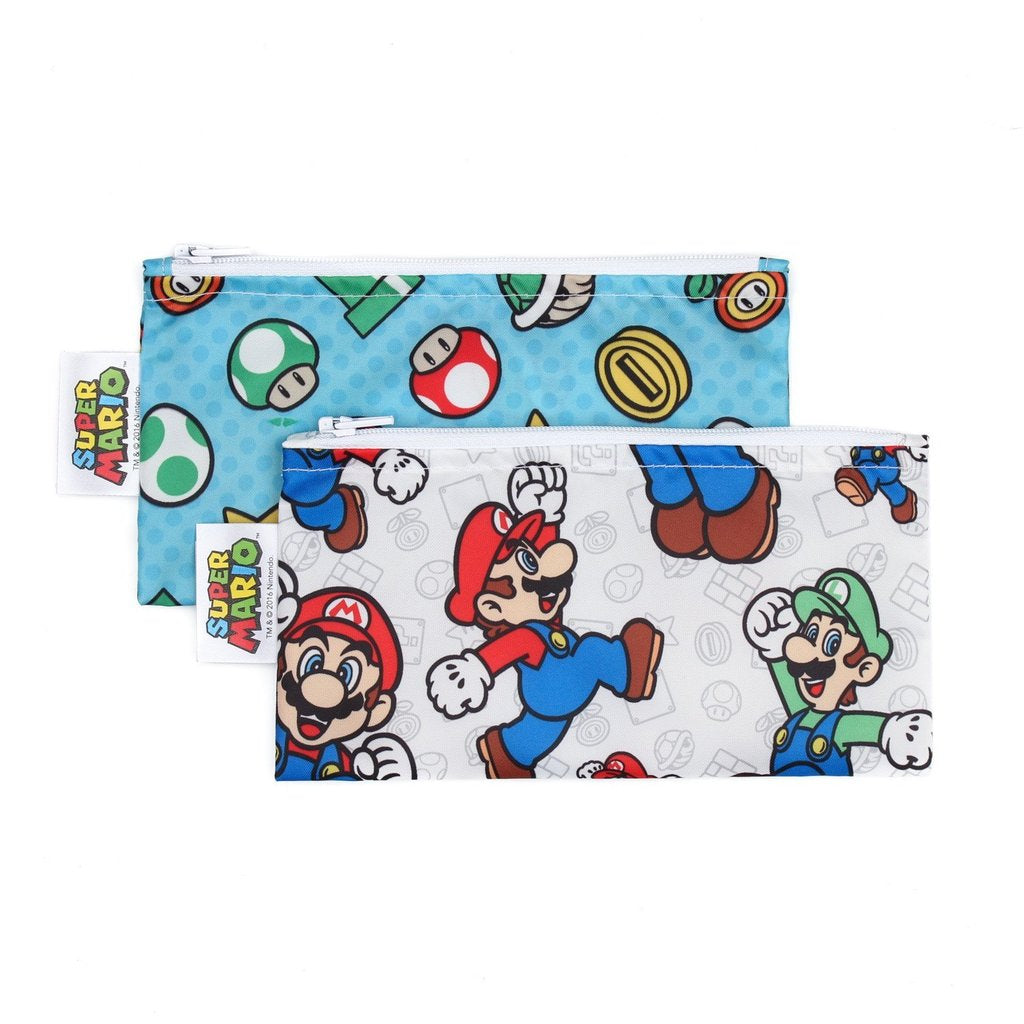 Nintendo Reusable Snack Bag, Small 2 Pack: Super Mario