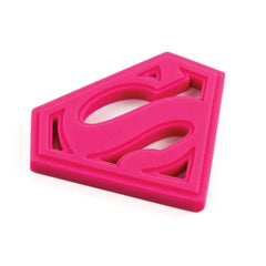 DC Comics Silicone Teether: Superman Pink