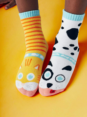 Pals Socks - Cat & Dog | Kids Socks | Collectible Mismatched Crazy Socks