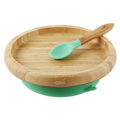 Bamboo Suction Classic Plate + Spoon