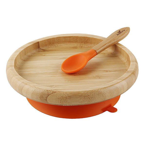 Bamboo Suction Classic Plate + Spoon