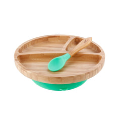 Bamboo Suction Toddler Plate + Spoon