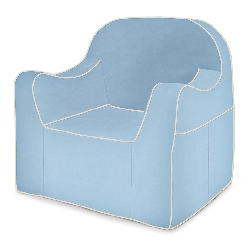 Reader Children's Chair - Light Blue with White