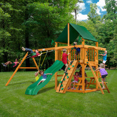 Chateau w/ Amber Posts and Sunbrella® Canvas Forest Green Canopy