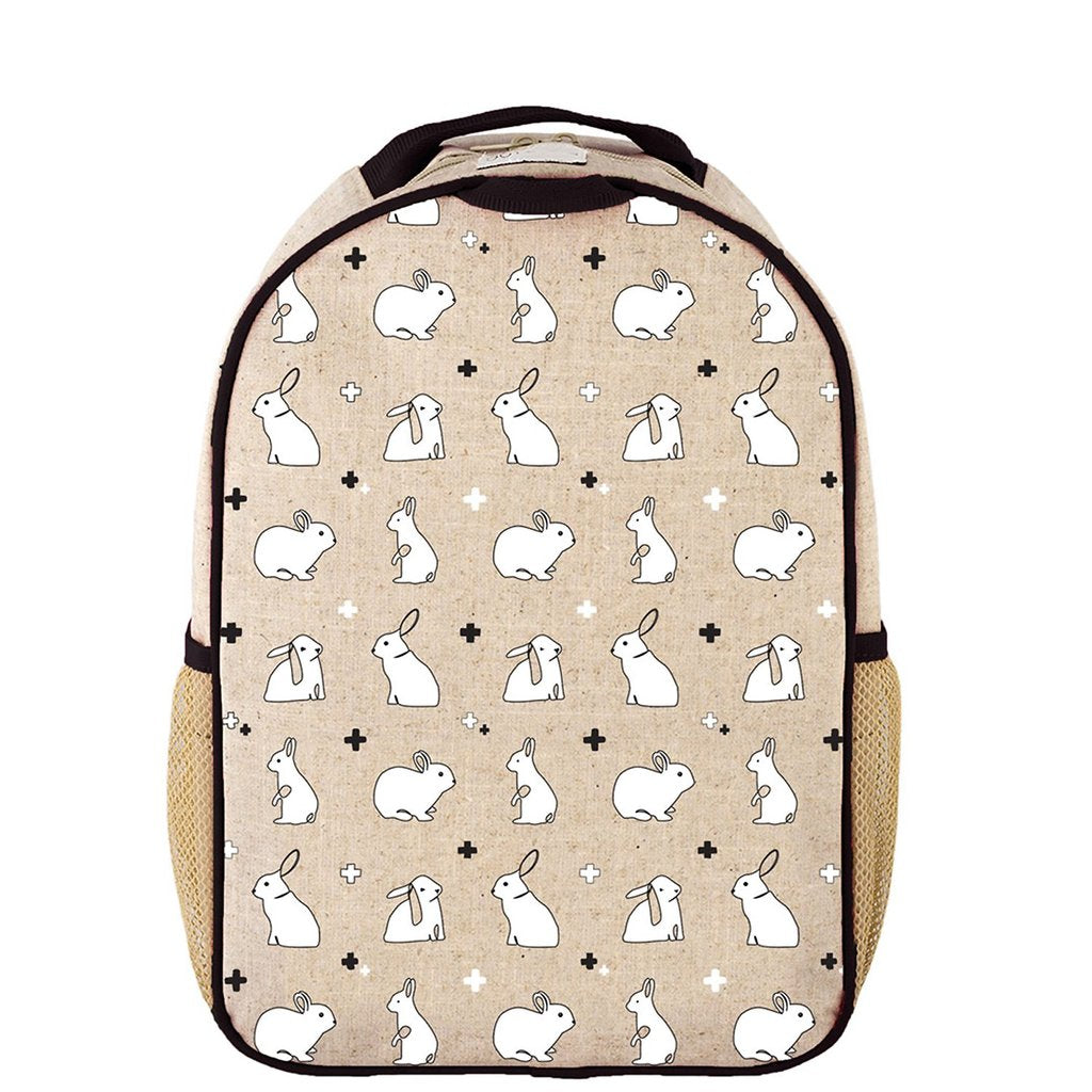 Bunny Tile Toddler Backpack - Raw Linen